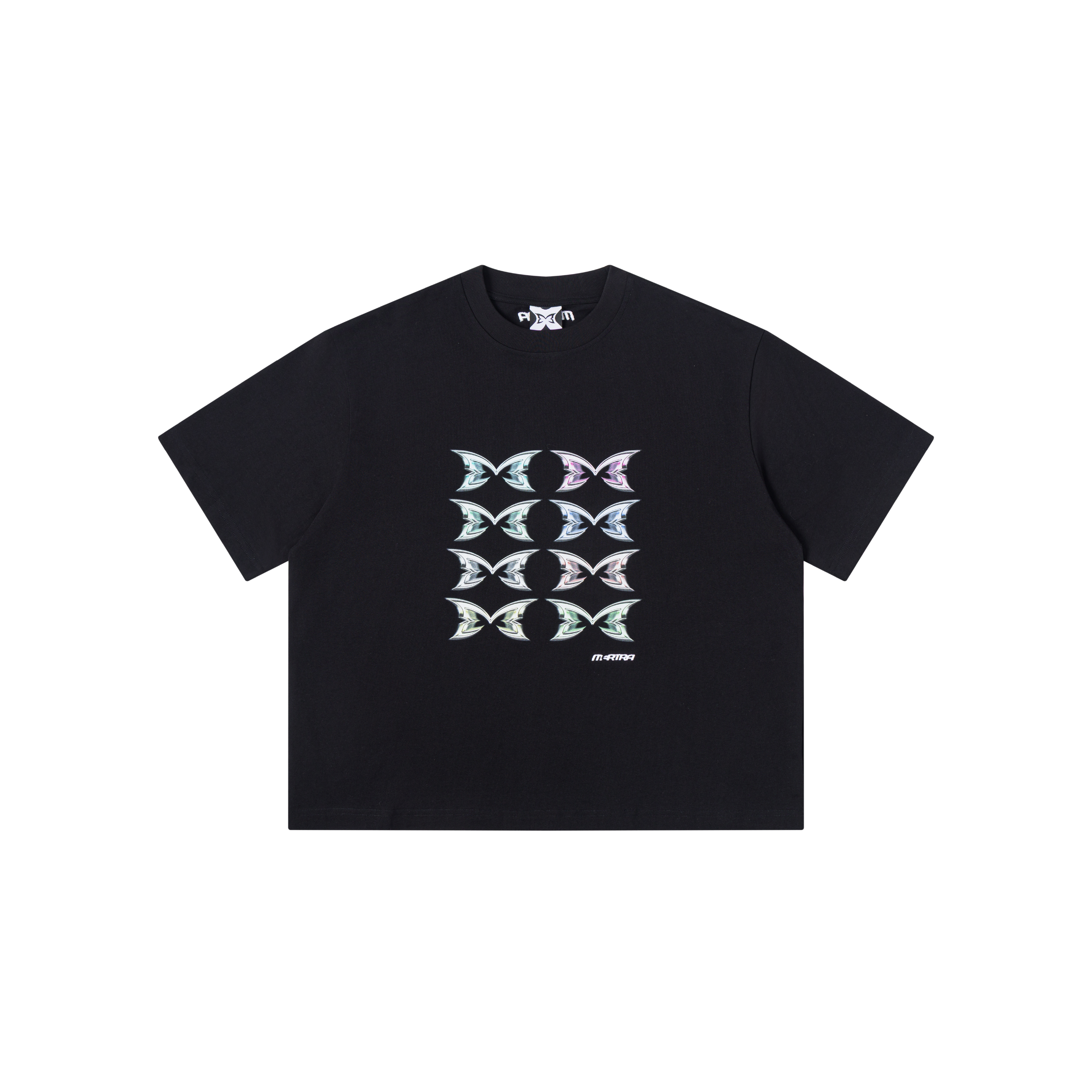 Stacked Logo Tee (Black) – MERTRA