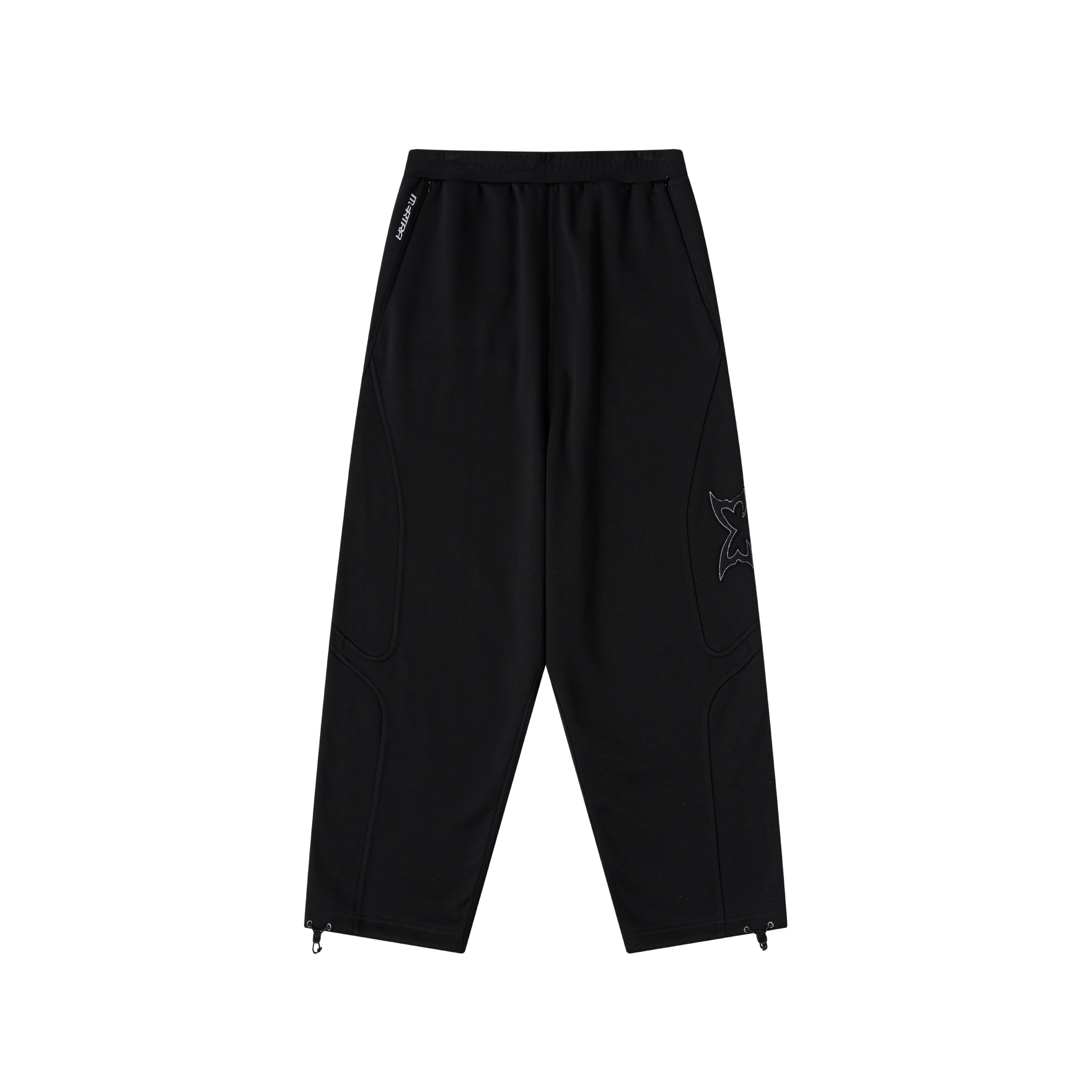 Split Panel Joggers (Black) – MERTRA