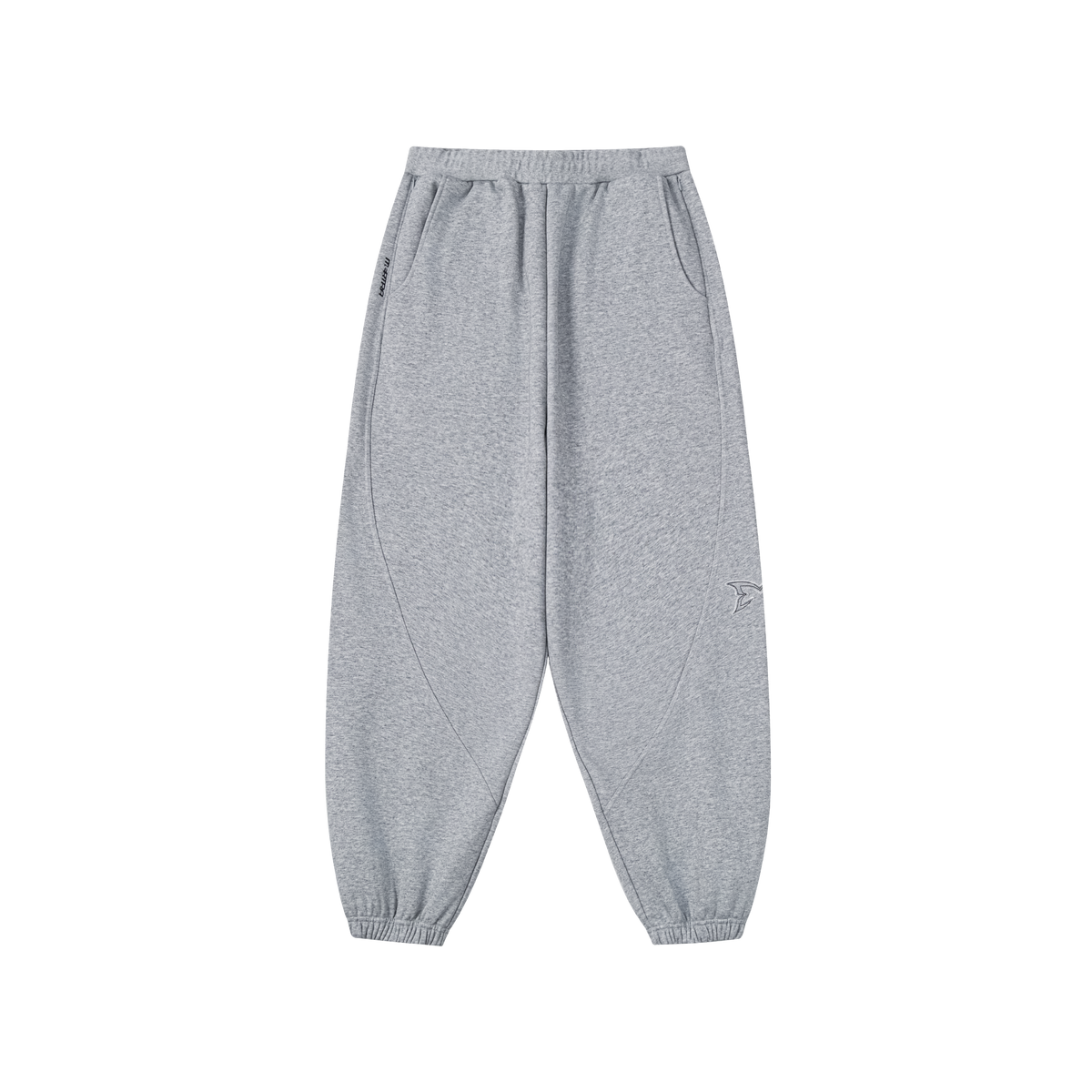 Dual Panel Cuffed Joggers (Grey)