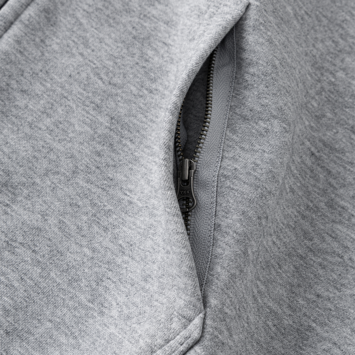 Webbed Lace Full Zip Hood (Grey)