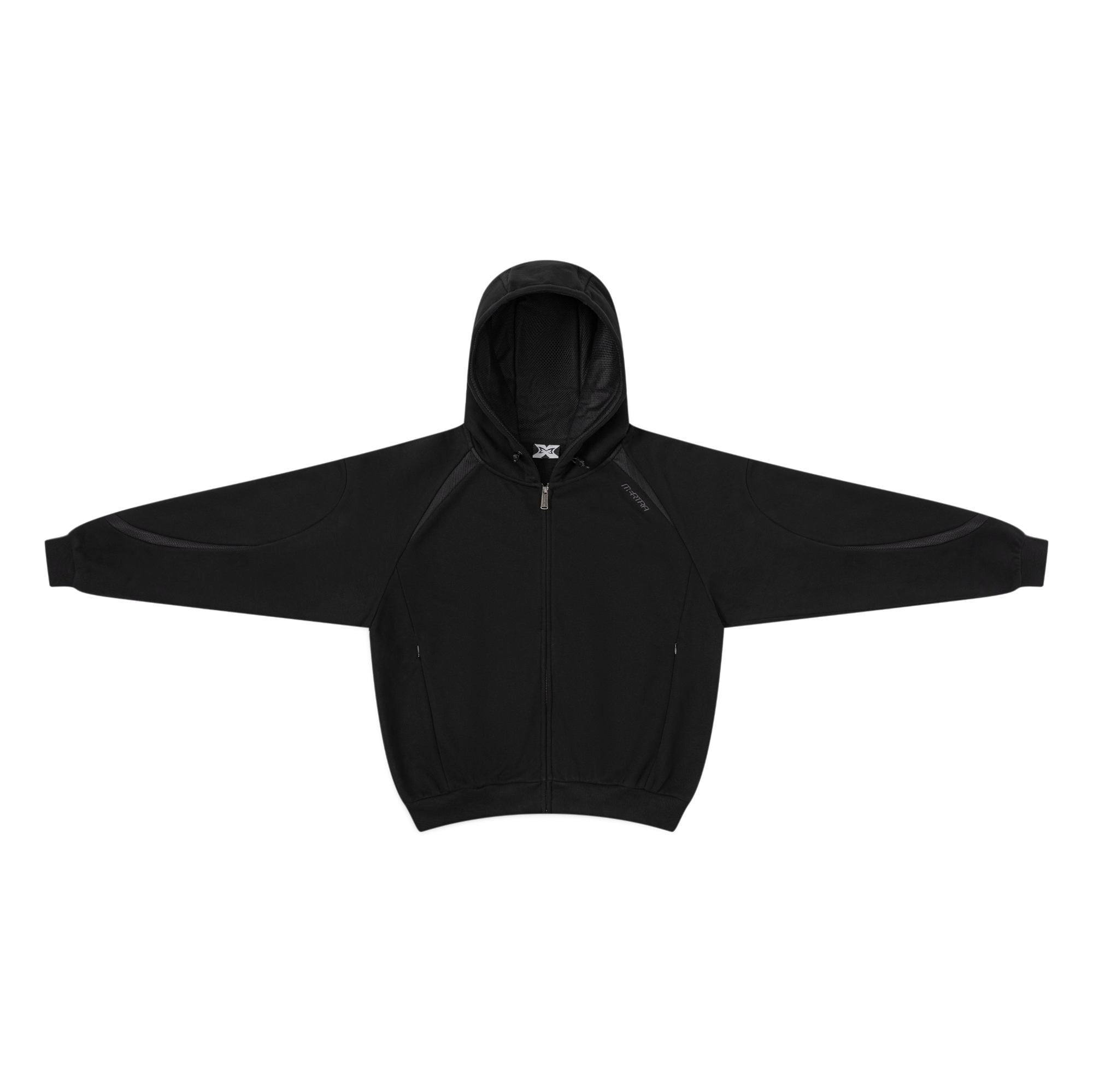 Serpent Zip Up Hood (Black)