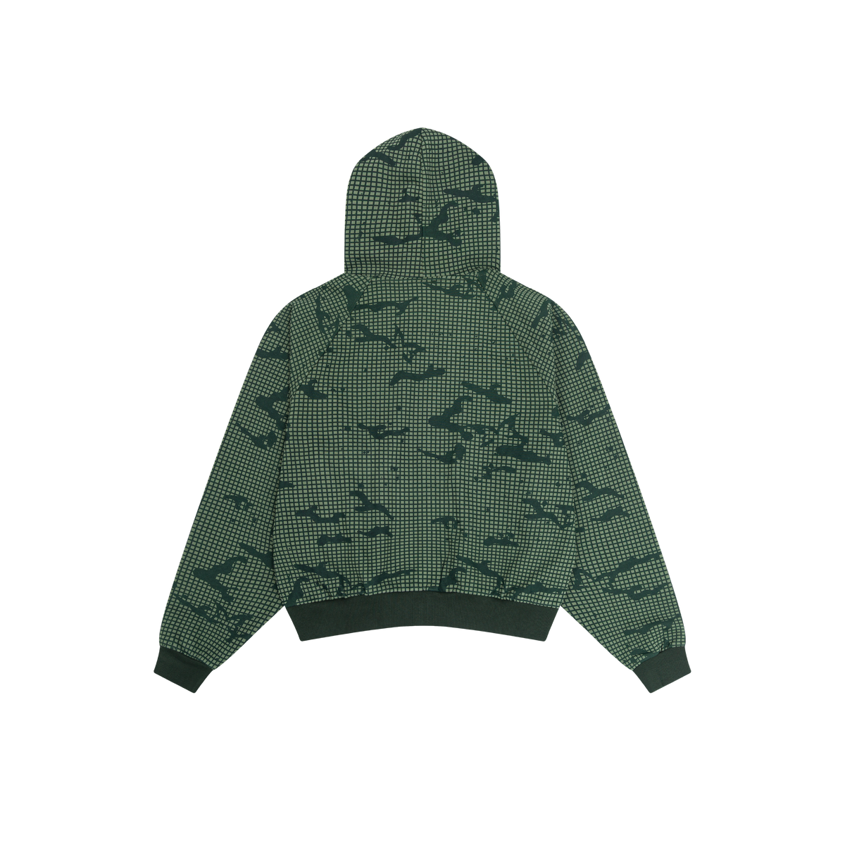Grid Camo Hood (Green)