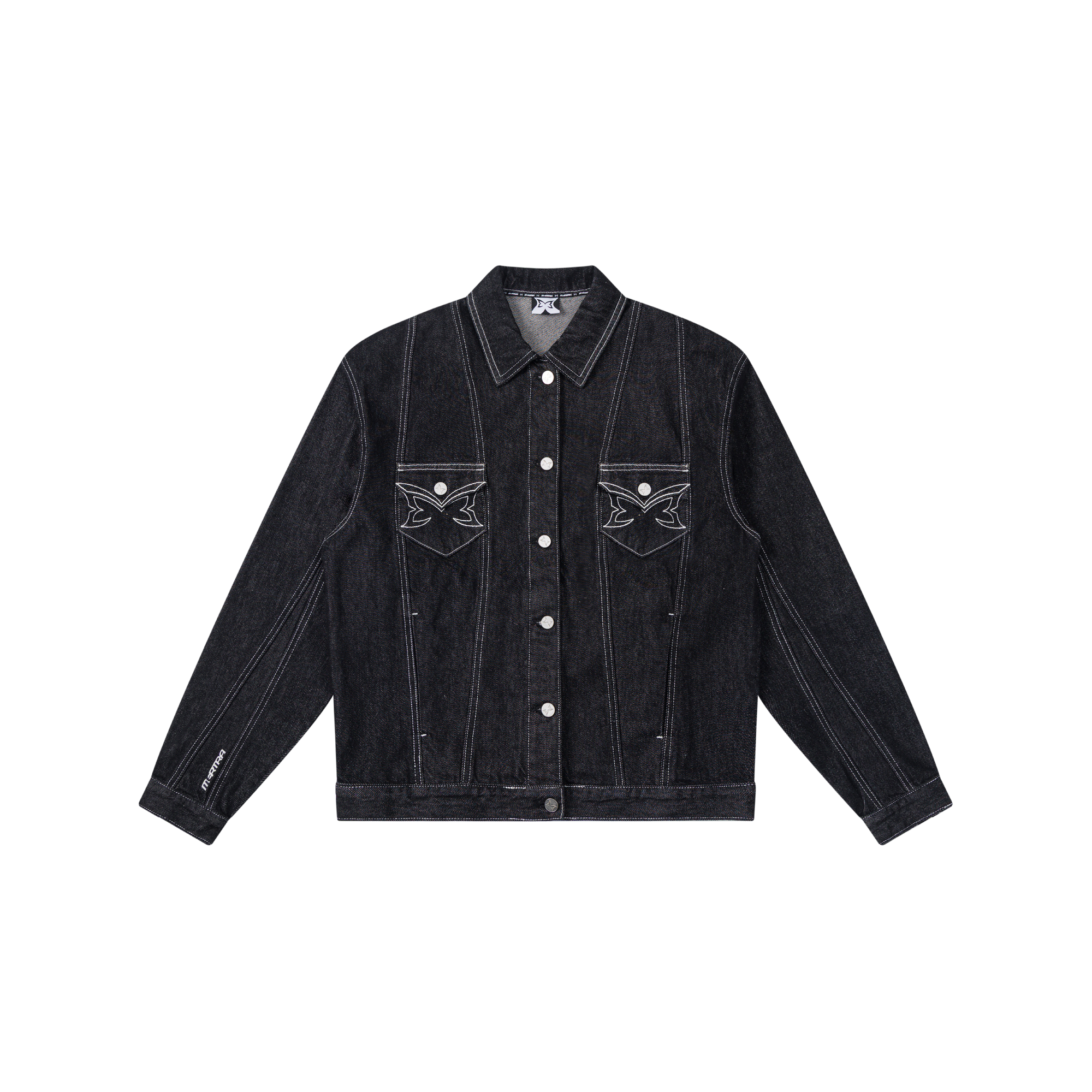 Hardline Denim Jacket (Black / White)