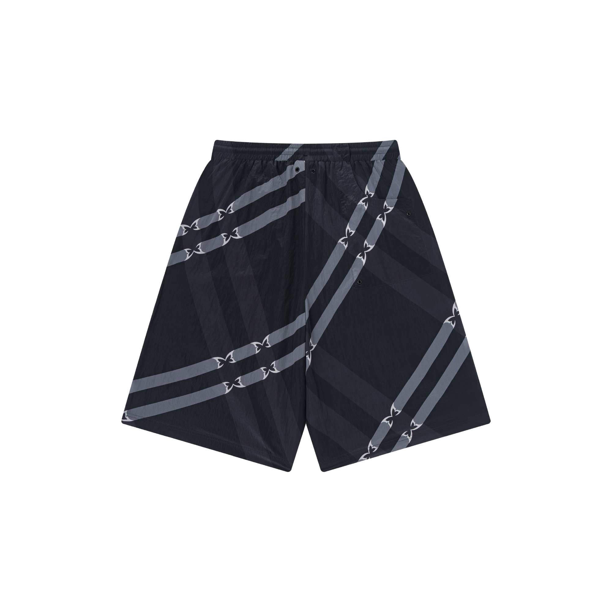 Merva Check Shorts (Black)