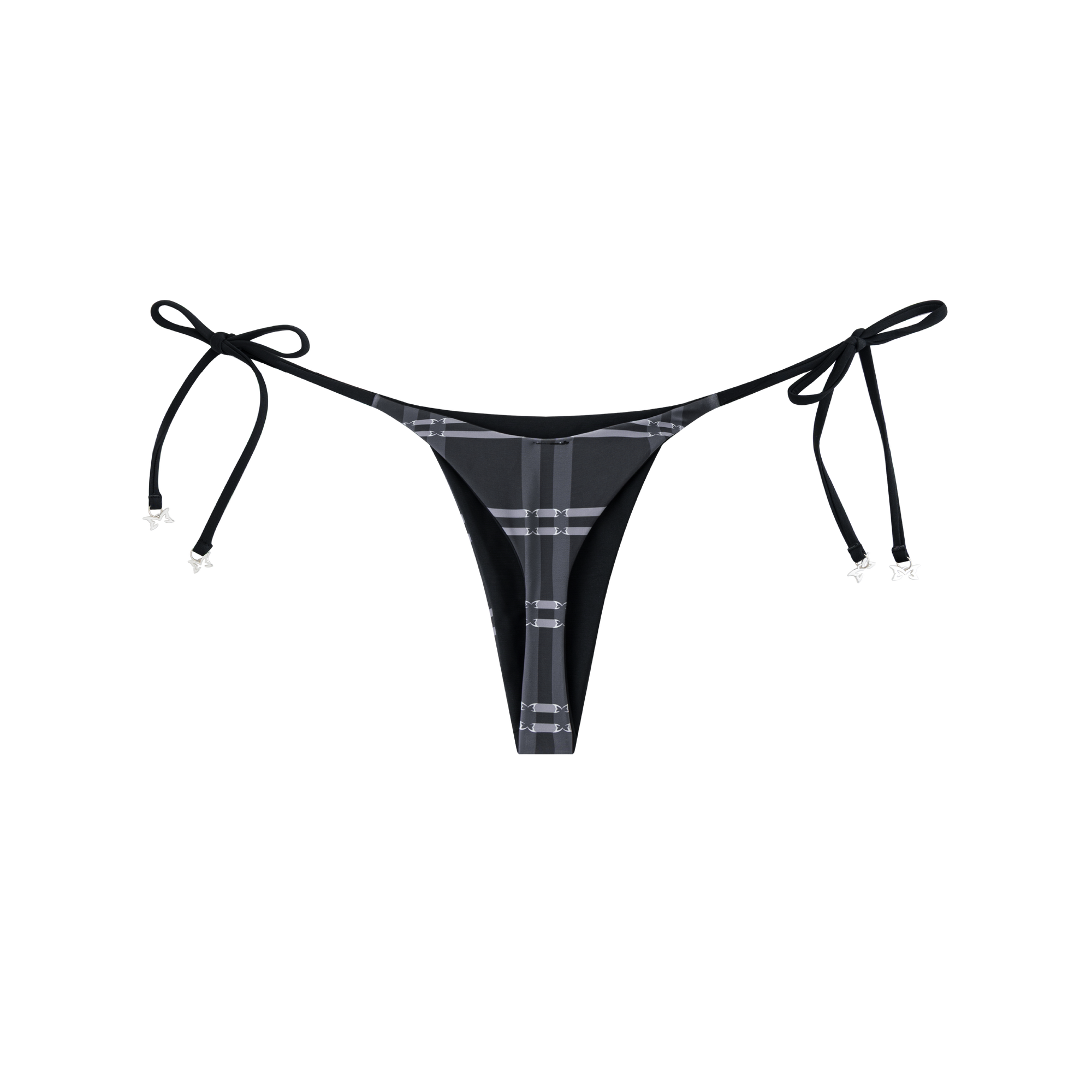 Merva Check Bikini Bottom (Black)