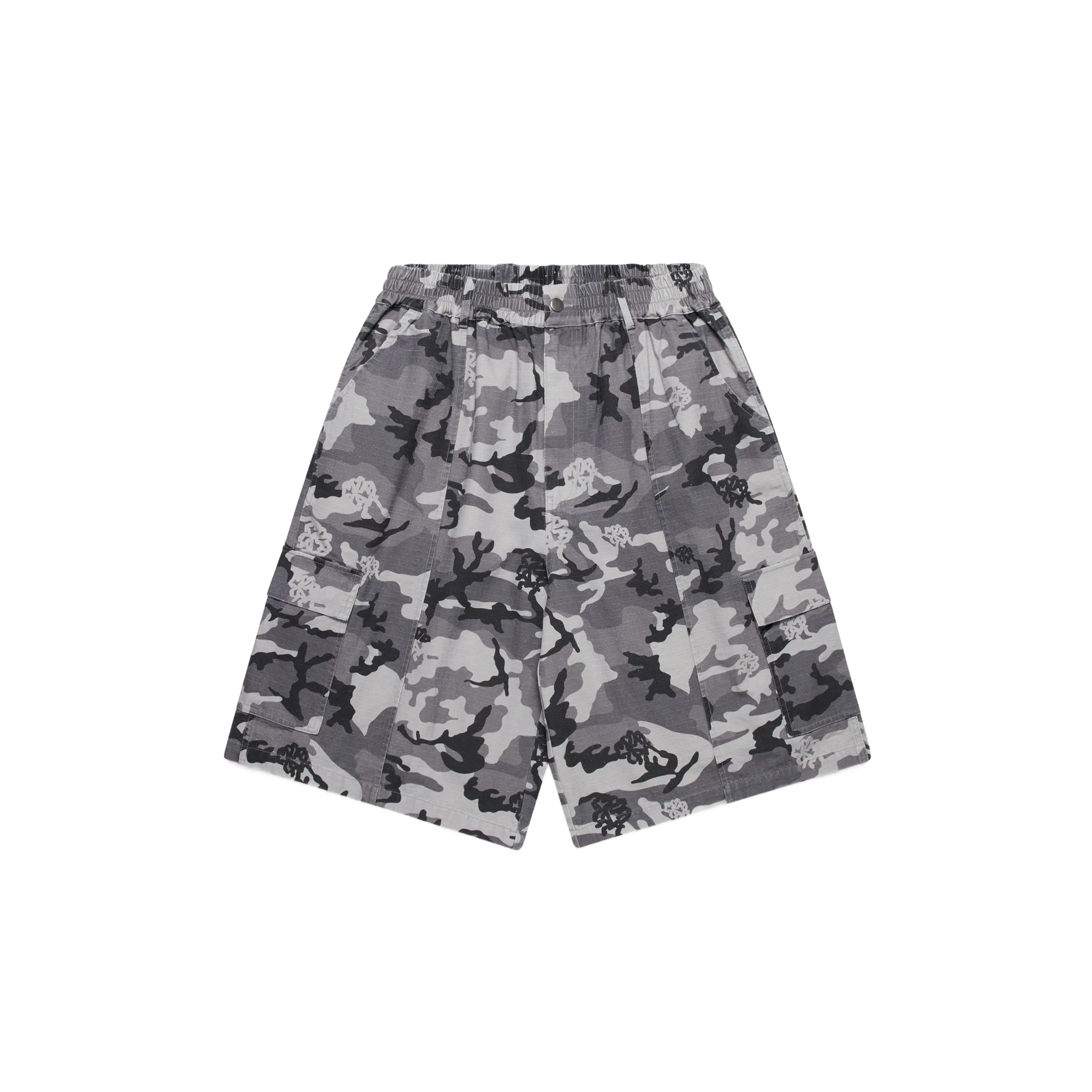 【L】CARORIE RIPSTOP CARGO SHORTS CAMO Ripstop Cargo Shorts (Grey Camo) – MERTRA