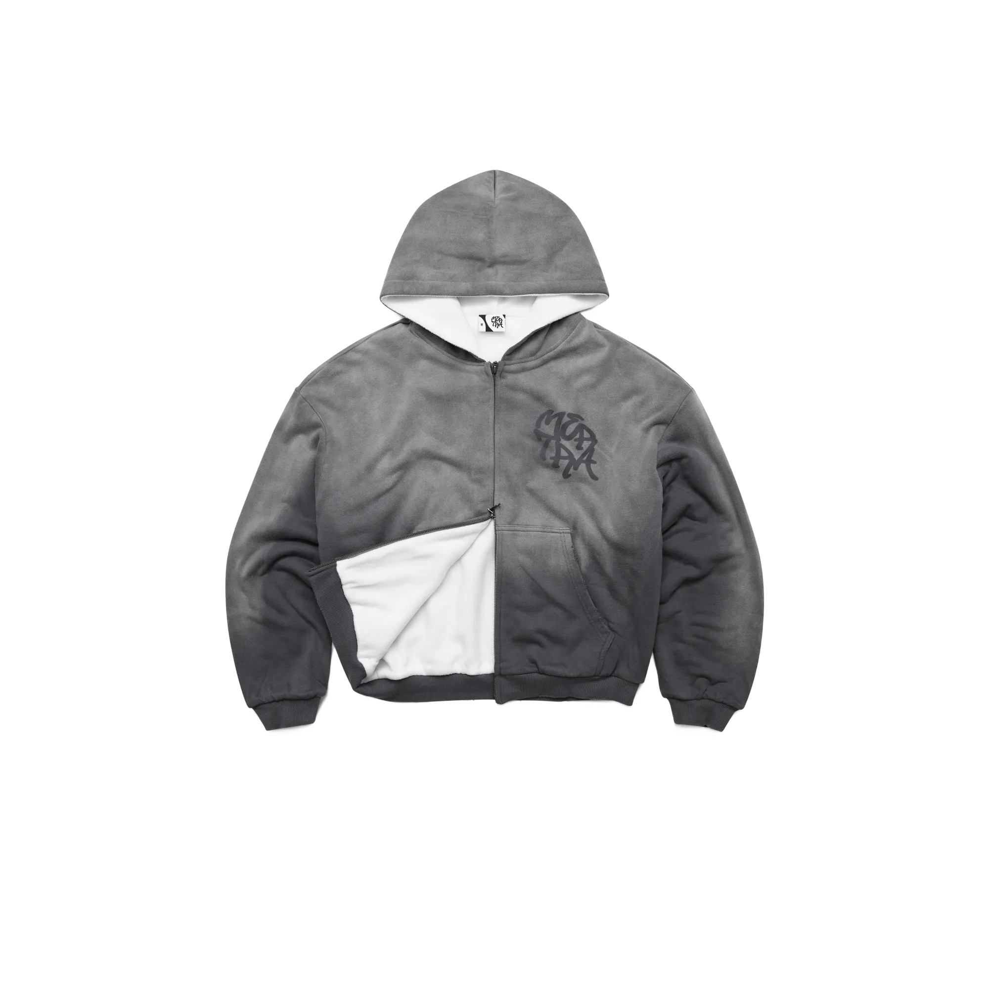 Fleece Lined Hood (Grey)