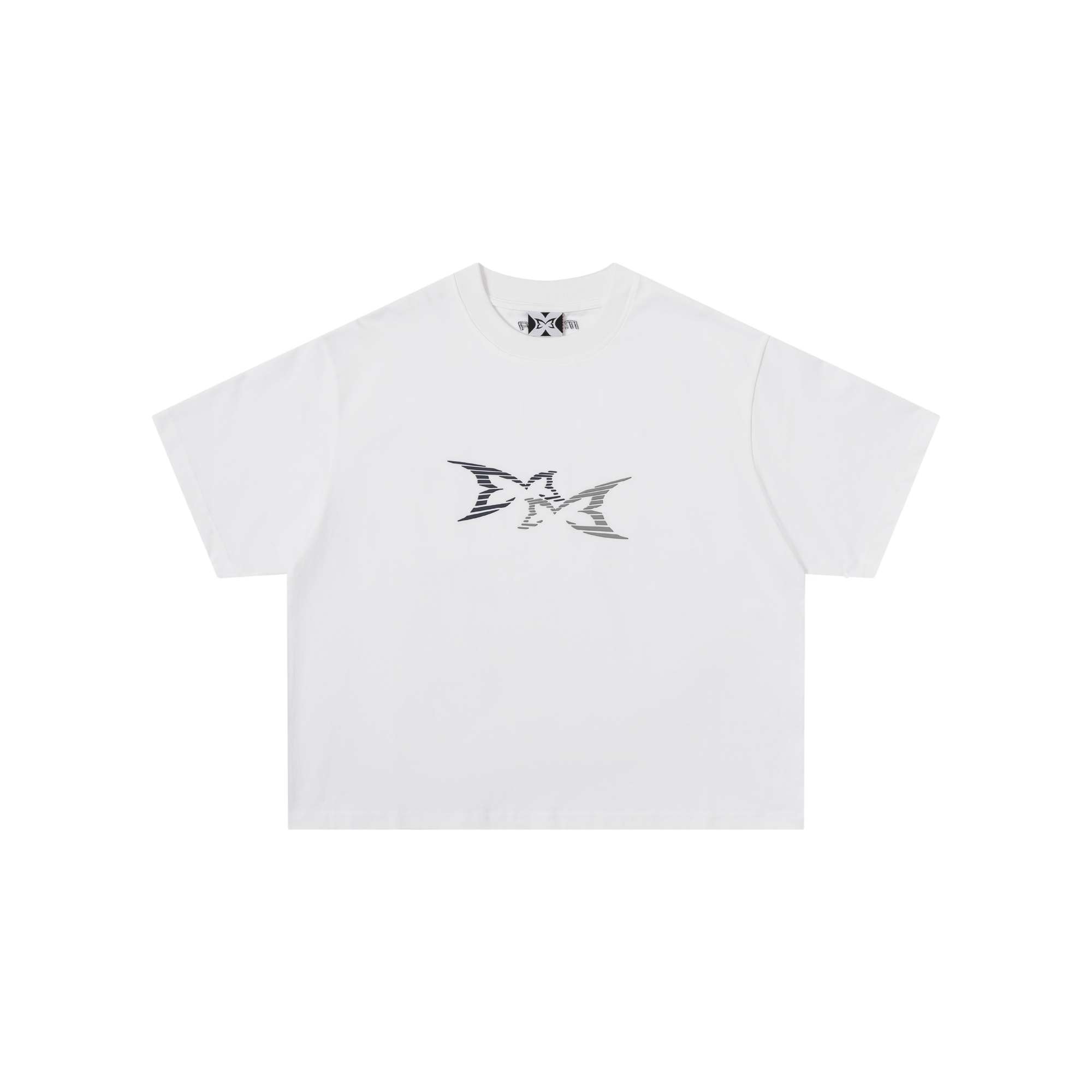 3D Logo Tee (White / Navy / Grey)