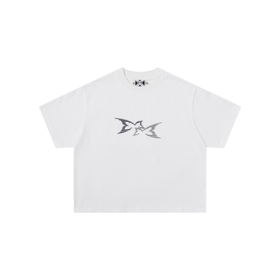 3D Logo Tee (White / Navy / Grey)