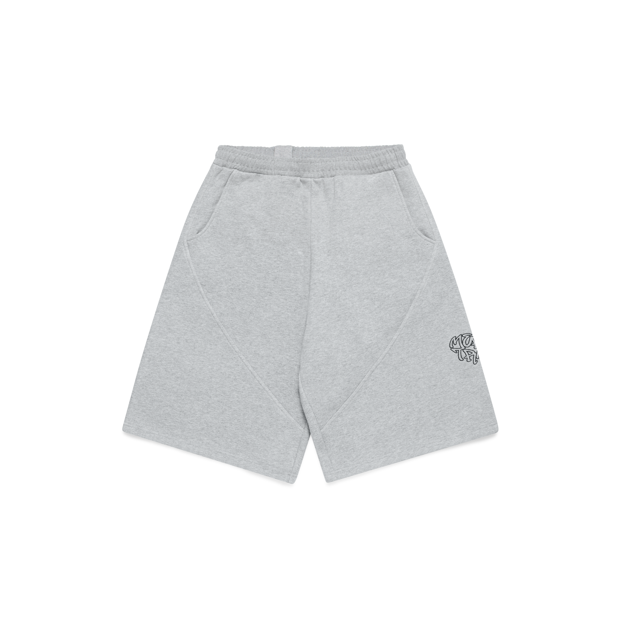 ★ GLOWNY★ BUTTON FLY MINI SHORTS GRAY 23B0013 GLOWNY Button Fly Mini Shorts - Melange Gray | International