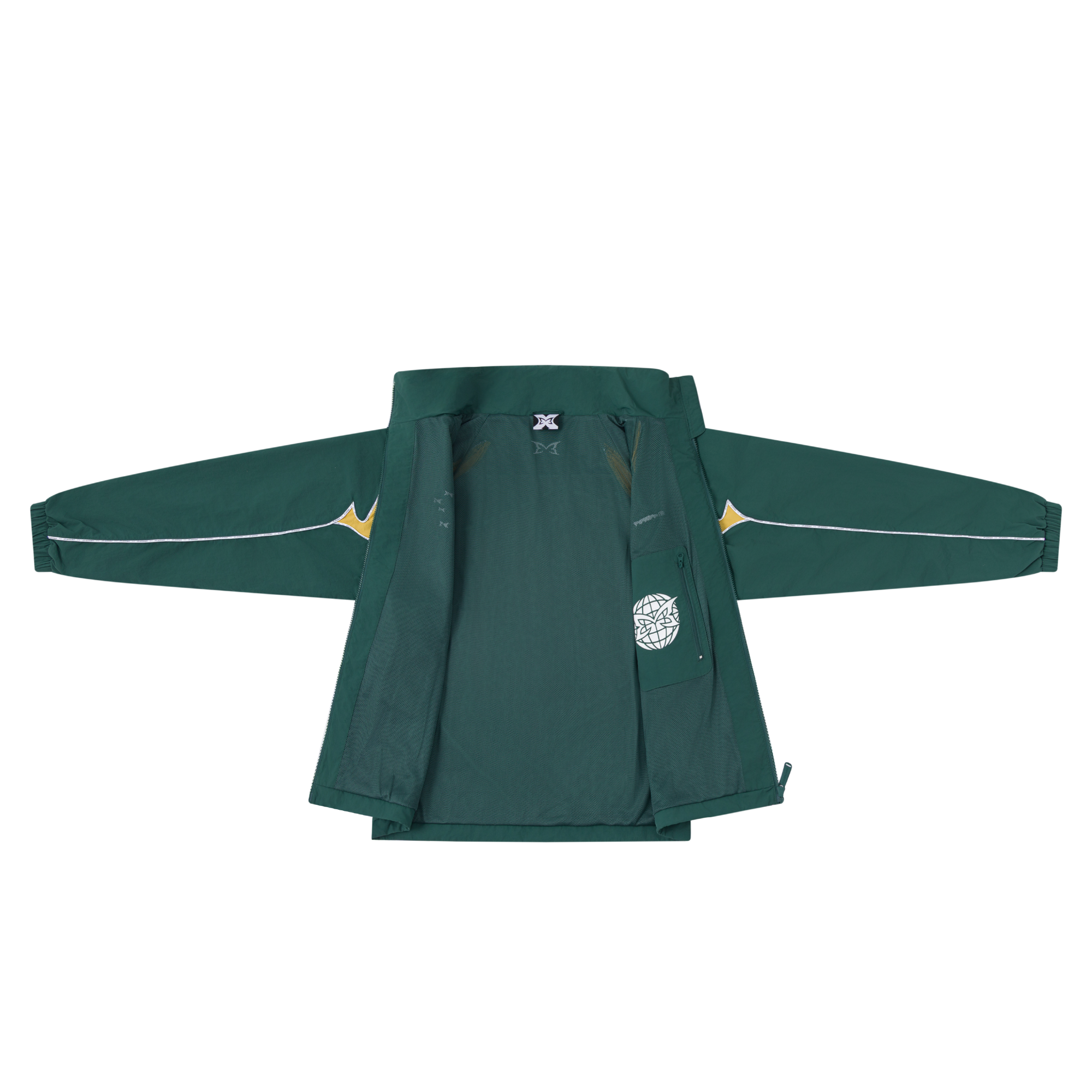 Down Unda Track Jacket (Green / Yellow)