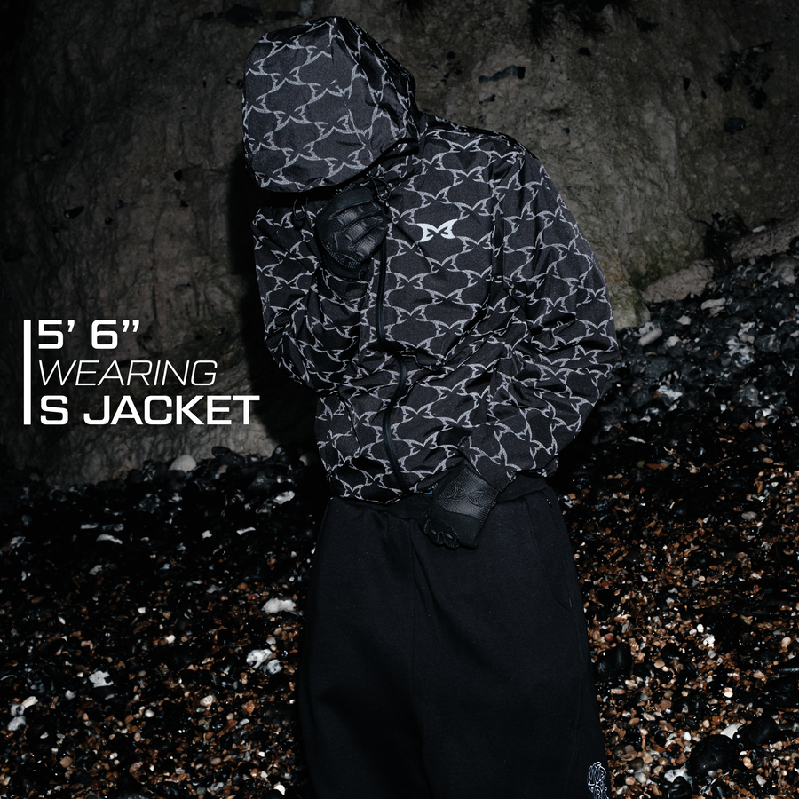 Reflective Monogram Jacket (Black) – MERTRA