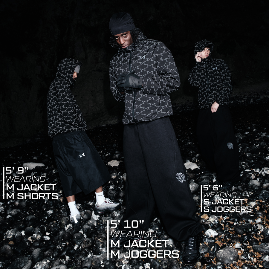 Reflective Monogram Jacket (Black) – MERTRA