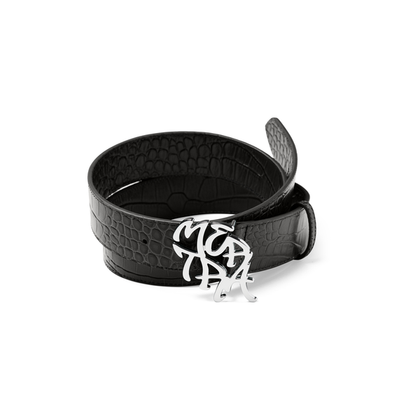 小物 mertra Alligator Skin Belt (Wine) S-M Alligator Skin Belt (Black) - MERTRA