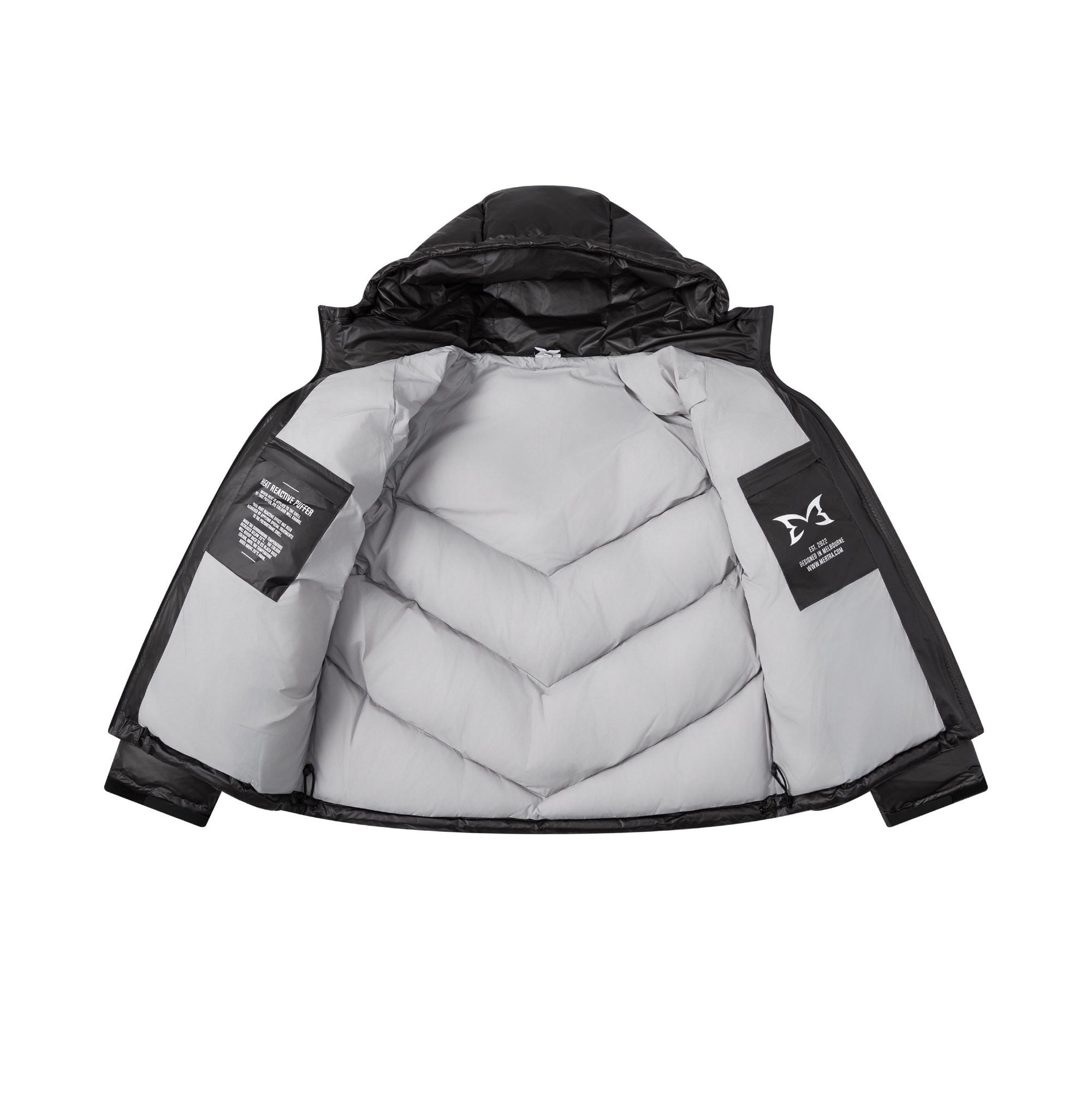 Heat Reactive Puffer (Coal) – MERTRA Heat Reactive Puffer (Coal) – MERTRA