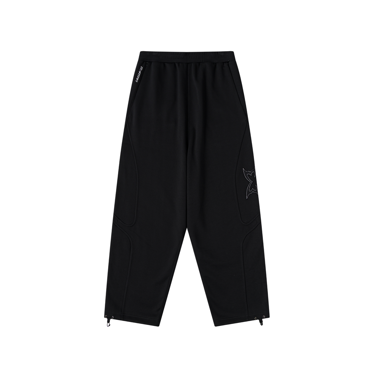 Split Panel Joggers (Black)