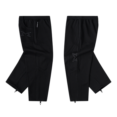 Split Panel Joggers (Black)