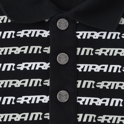 Logo Stripe Rugby (Black)