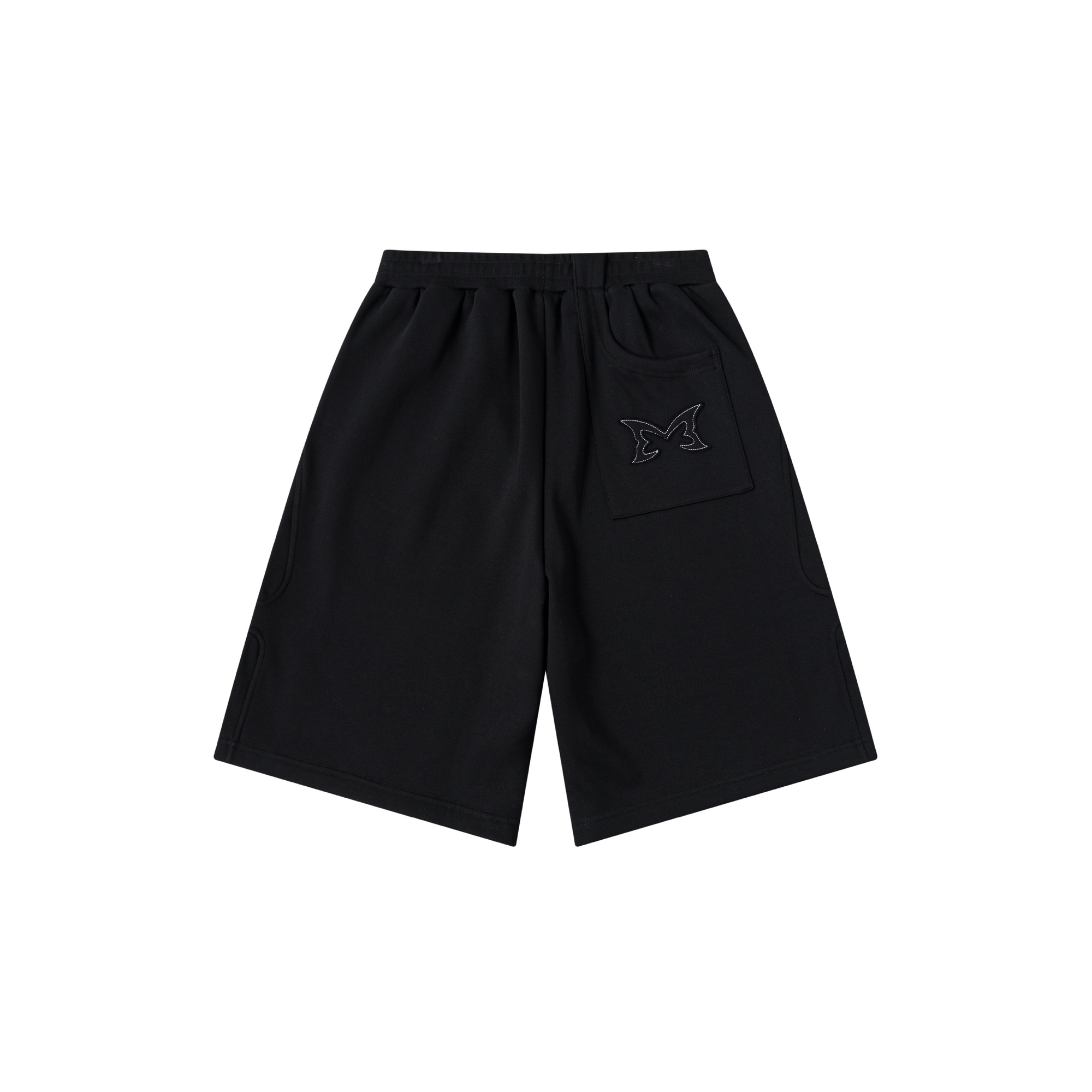 Mertra スウェット　ショーツ Split Panel Tracksuit Shorts (Black) – MERTRA