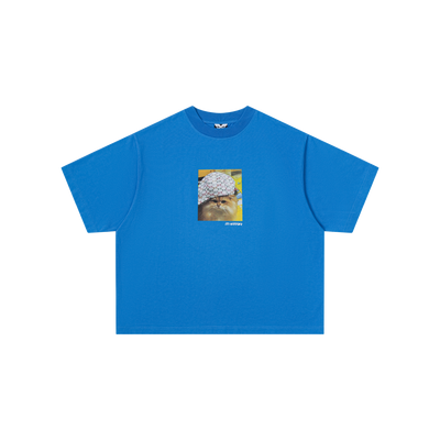Cat In Da Hat Tee (Blue)