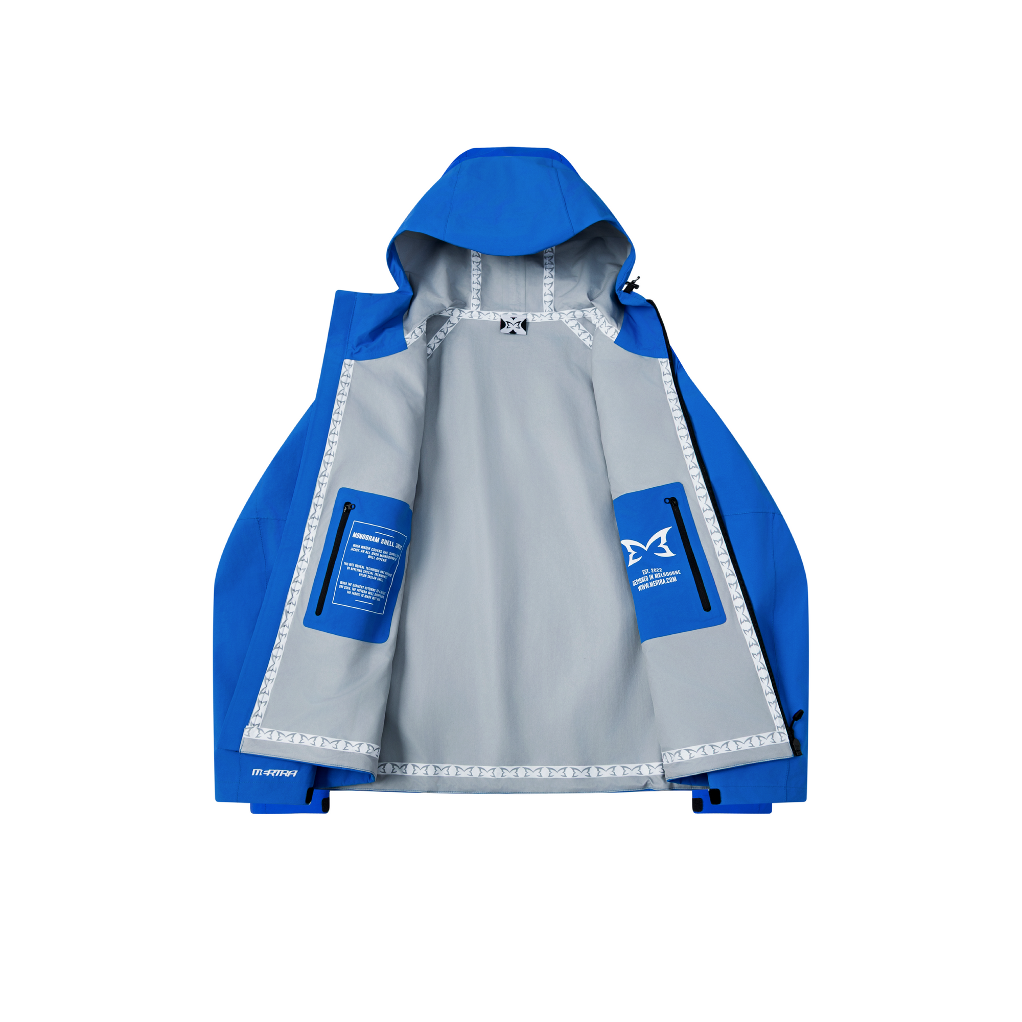 Monogram Shell Jacket 2.0 (Blue) – MERTRA