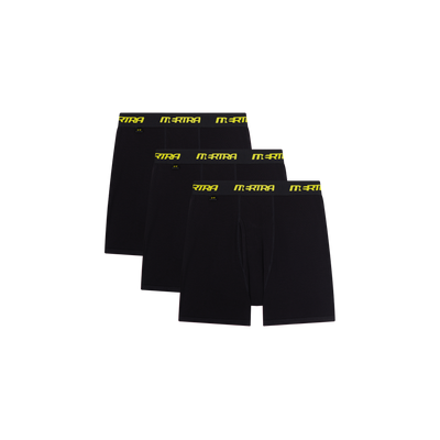 Boxers 3 Pack (Black / Yellow)