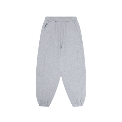 Split Panel Cuffed Joggers (Grey)