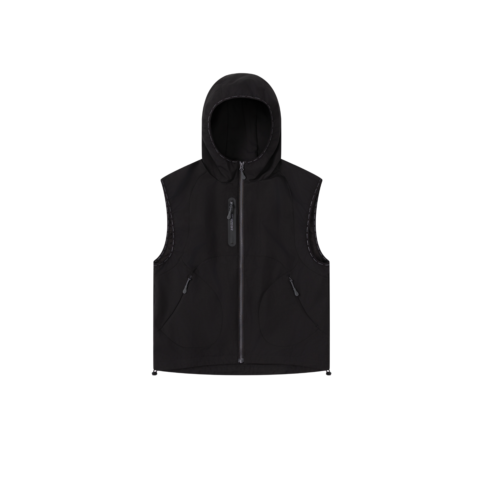 Technical Hooded Gilet (Black)