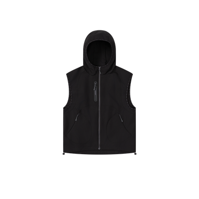 Technical Hooded Gilet (Black)