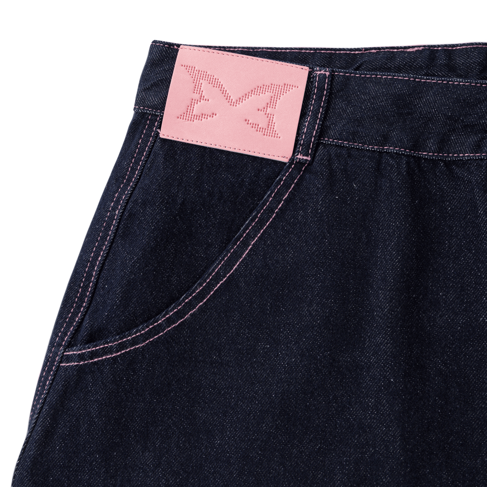 Reverse Bigstep Denim (Indigo / Pink) – MERTRA Reverse Bigstep Denim (Indigo / Pink) – MERTRA