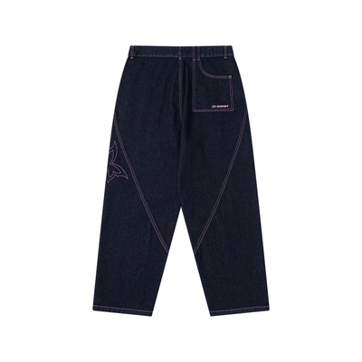 MERTRA Bigstep Denim Indigo w34 Lサイズ Reverse Bigstep Denim (Indigo / Pink) – MERTRA
