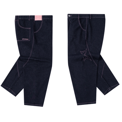 Reverse Bigstep Denim (Indigo / Pink) – MERTRA Reverse Bigstep Denim (Indigo / Pink) – MERTRA