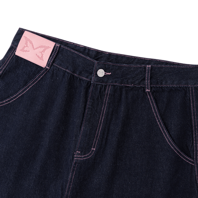 Reverse Bigstep Denim (Indigo / Pink) – MERTRA