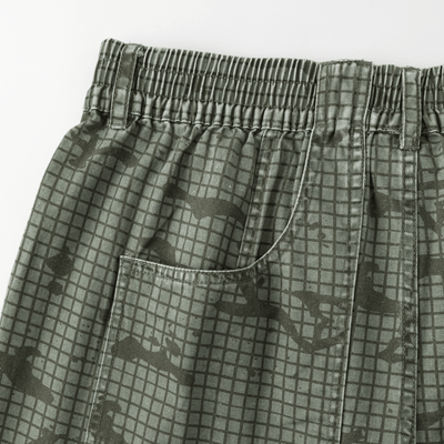 Grid Camo Shorts