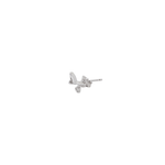 Silver Logo Stud Earrings