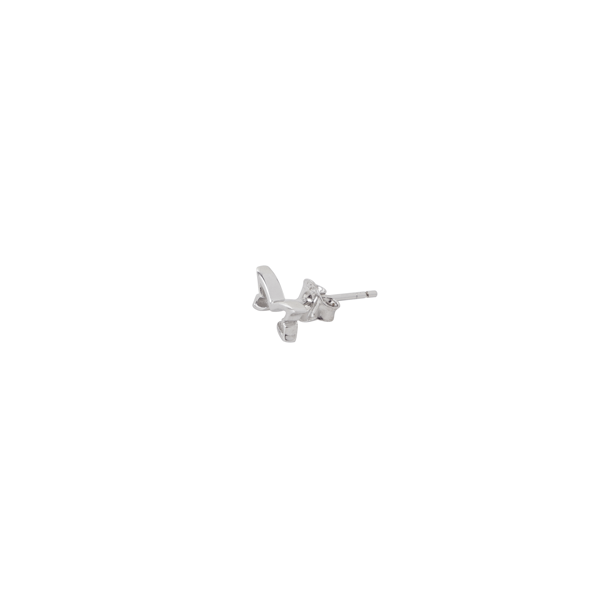 Logo Stud Earrings (Silver)
