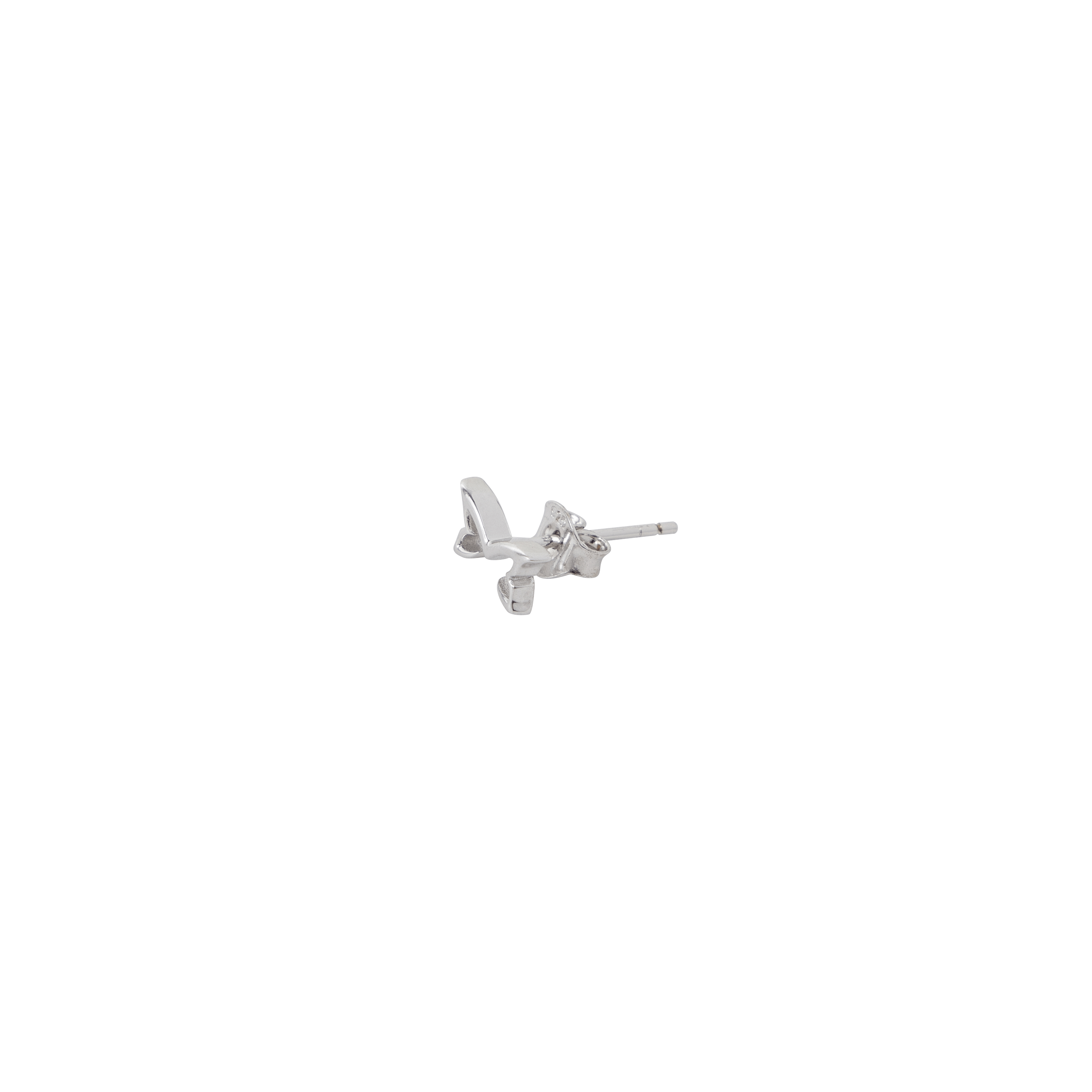 Logo Stud Earrings (Silver)