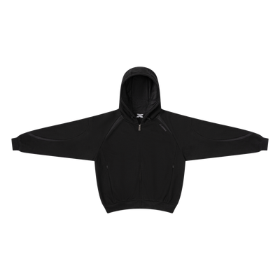 Serpent Zip Up Hood (Black)