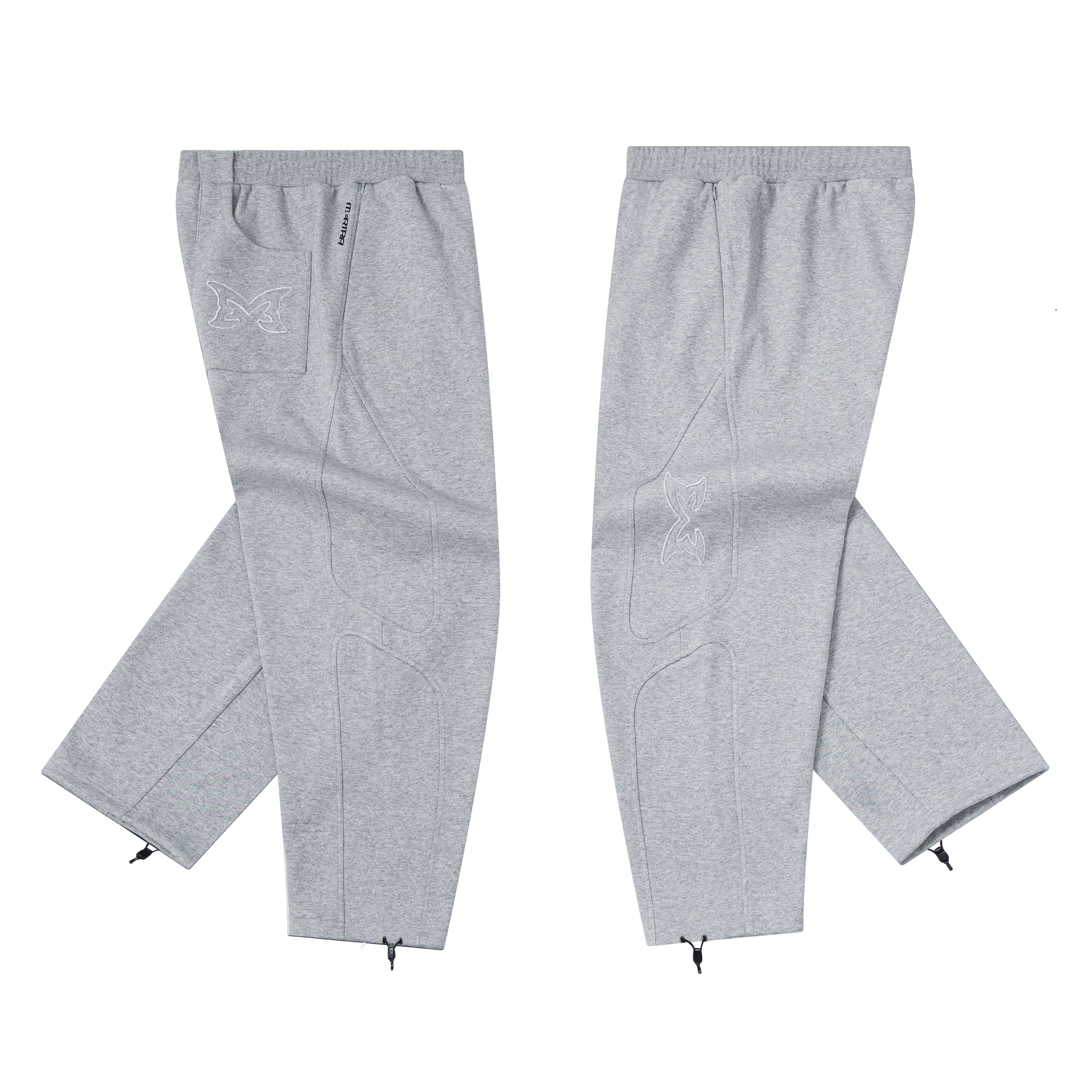 Split Panel Joggers (Grey)