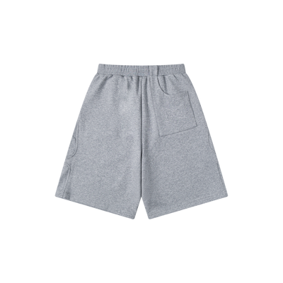 Split Panel Tracksuit Shorts (Grey)