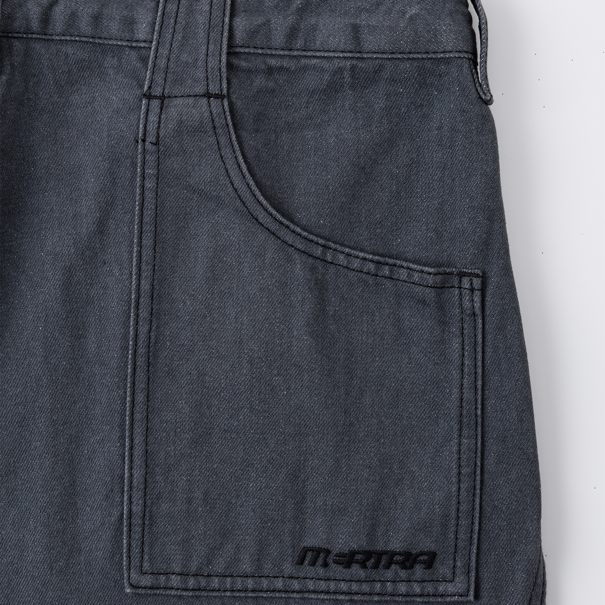 Reverse Bigstep Denim (Raw Indigo / Black)