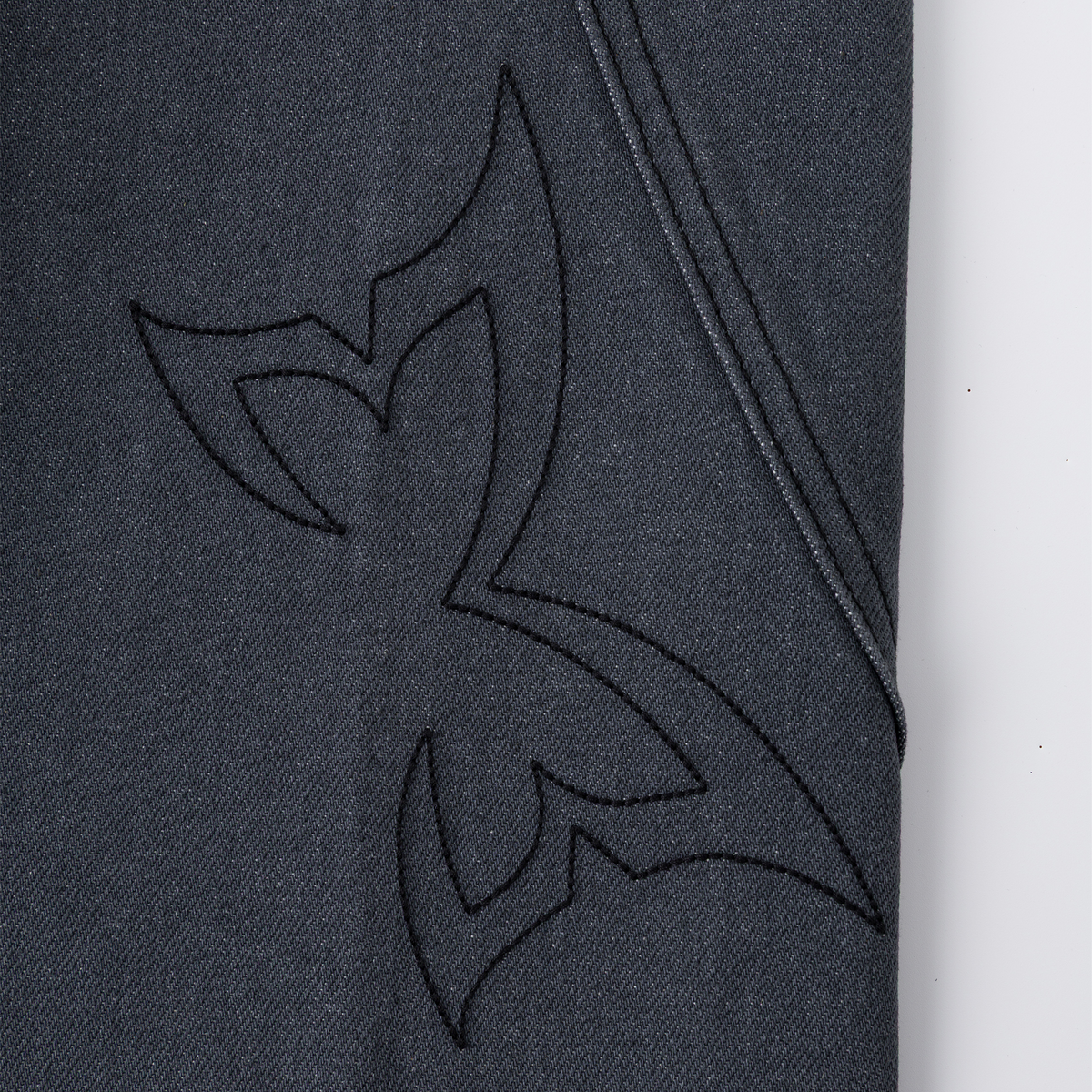 Reverse Bigstep Denim (Raw Indigo / Black)