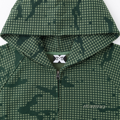 Grid Camo Hood (Green)