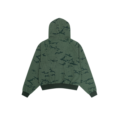 Grid Camo Hood (Green)