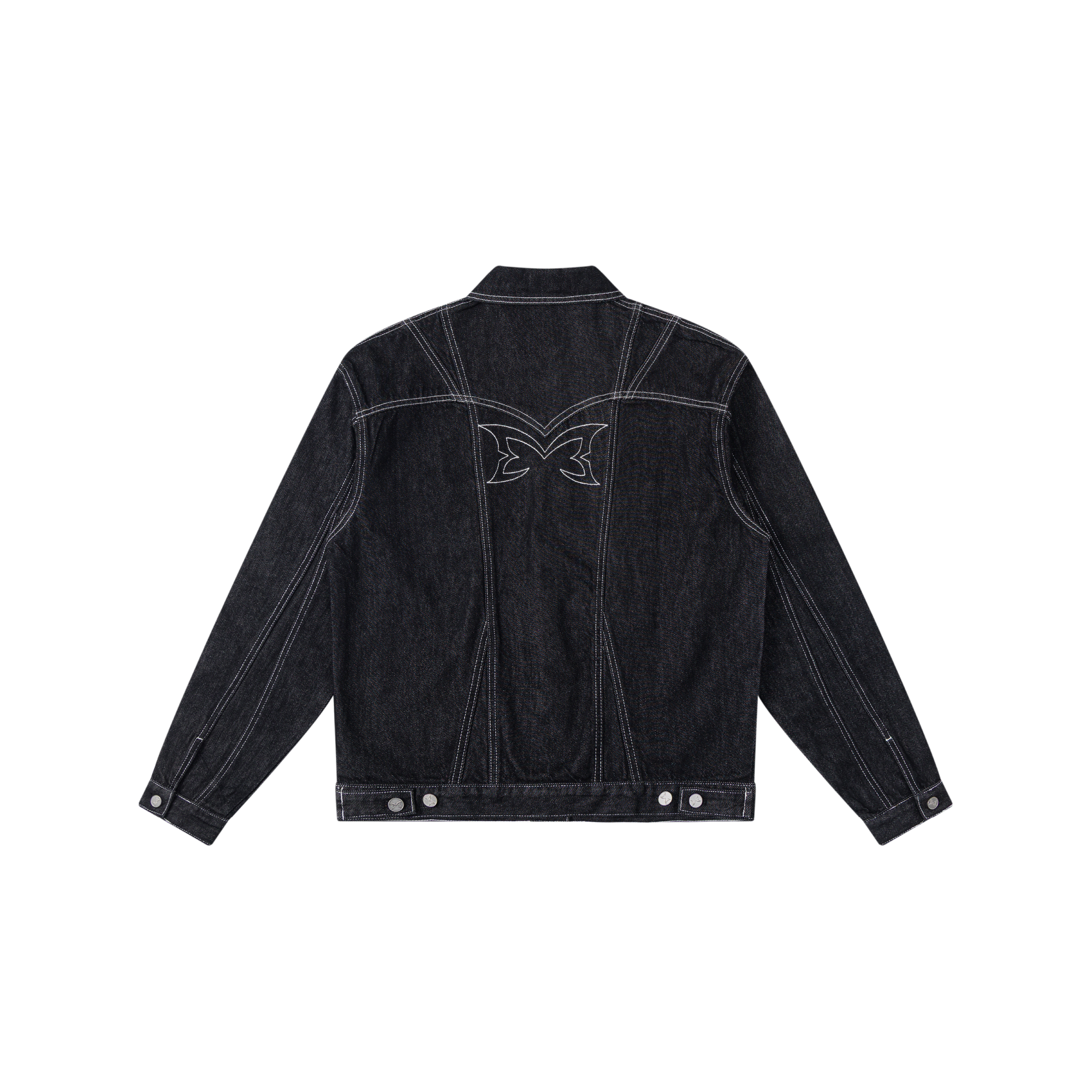 Hardline Denim Jacket (Black / White)