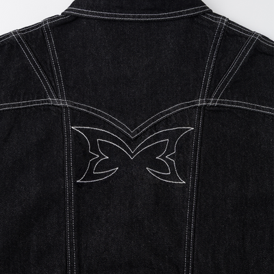 Hardline Denim Jacket (Black / White)