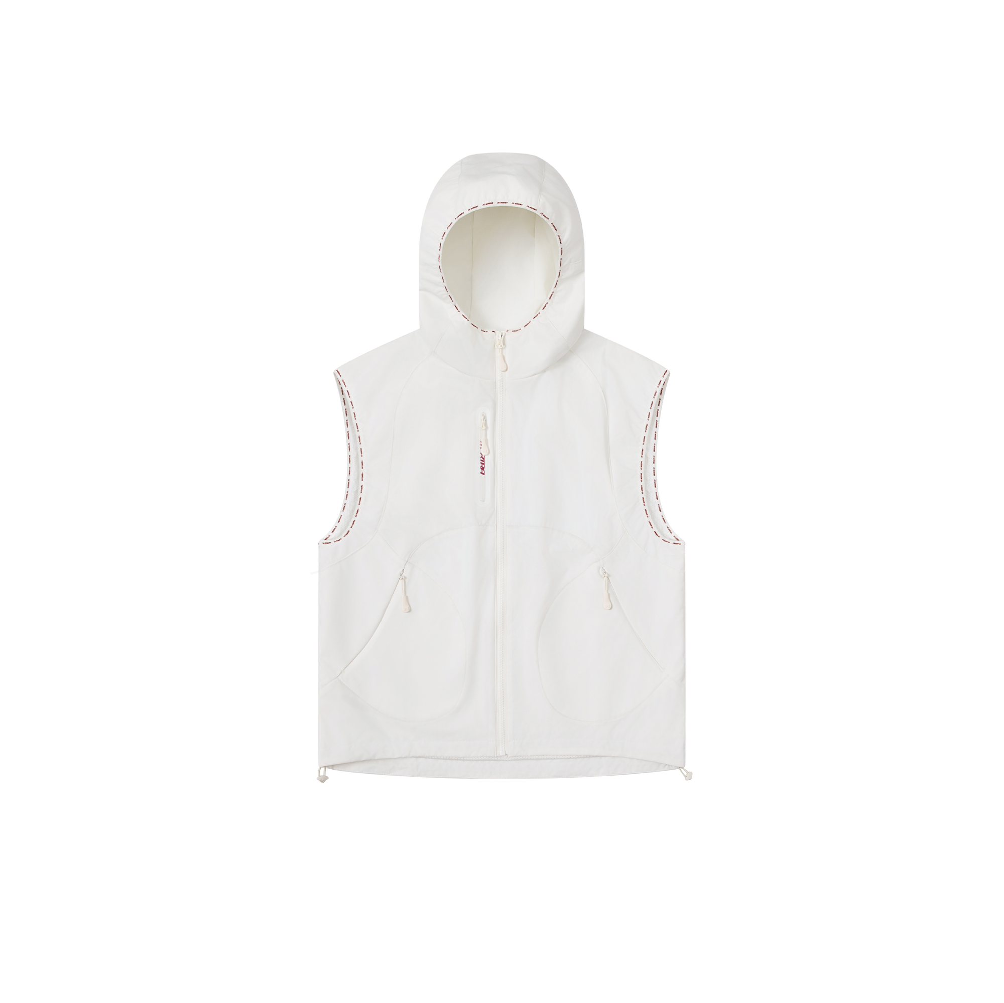 Technical Hooded Gilet (White)
