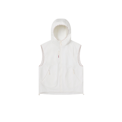 Technical Hooded Gilet (White)