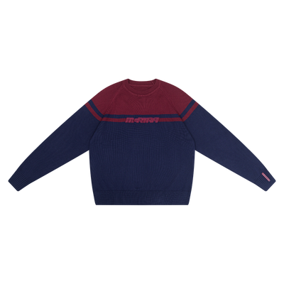 Intersect Knit (Red / Navy)