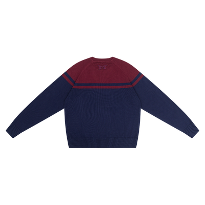 Intersect Knit (Red / Navy)